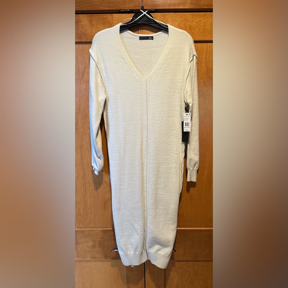 Black Tape_ Soft Cream Knit Dress size Small